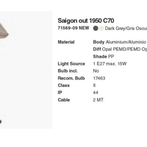 Lampa de podea iluminat exterior decorativ SAIGON 195/C70 gri/bej 217439 universul-luminii.ro