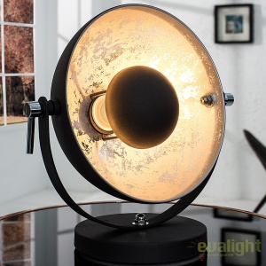Lampa design retro diametru 40cm Studio negru/ argintiu A-37222 VC 183519 universul-luminii.ro