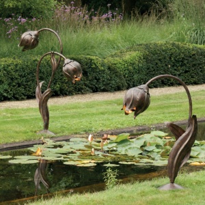 Lampa iluminat exterior din fier forjat design lalea AL 6533 55019 universul-luminii.ro