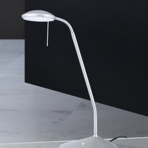 Lampa LED de birou dimabila stil modern Cobra satin chrome 99029 universul-luminii.ro