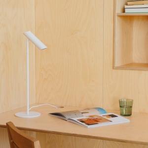 Lampa LED de birou stil minimalist LEO alba - Img 3