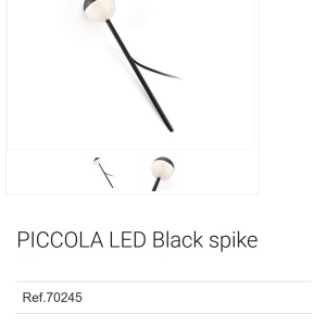 Lampa LED decorativa de exterior cu tarus IP65 PICCOLA negru 92189 universul-luminii.ro