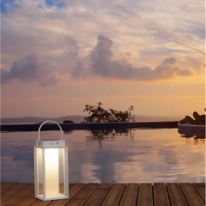 Lampa LED solara portabila iluminat exterior decorativ VERHAAL alba 222769 universul-luminii.ro