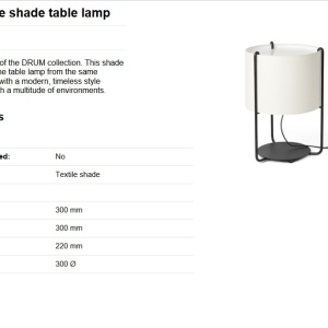 Lampa masa / Veioza moderna design elegant DRUM bej 189849 universul-luminii.ro