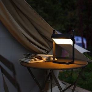 Lampa solara LED portabila IP44 Saulio negru 241709 universul-luminii.ro