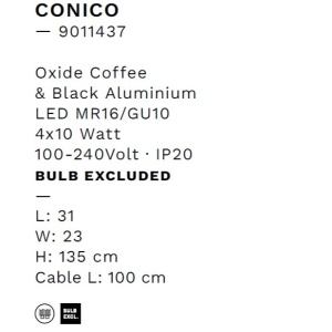 Lampadar de podea modern CONICO Coffee - Img 8