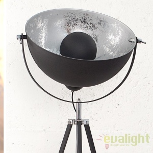 LAMPADAR deosebit in stil RETRO BIG Studio negru/ argintiu A-36562 VC - Img 4