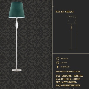 Lampadar design clasic realizat manual Fellino - Img 2