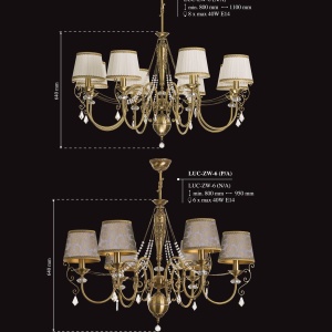 Lampadar design clasic realizata manual, Cristal Swarovski Luca - Img 9