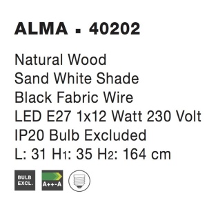 Lampadar design modern Alma 104679 universul-luminii.ro