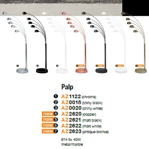 Lampadar design modern Palp alb mat - Img 4