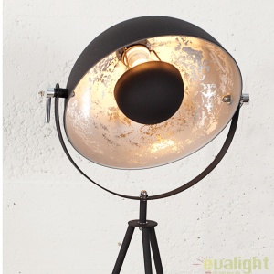LAMPADAR DESIGN RETRO Studio negru/ argintiu A-36619 VC 181639 universul-luminii.ro