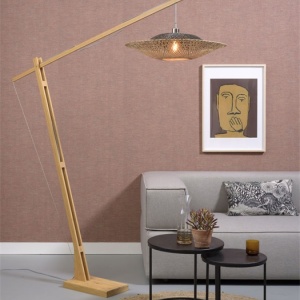 Lampadar din bambus KALIMANTAN orizontal L natur, 60cm 193599 universul-luminii.ro
