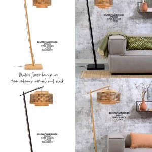 Lampadar eco din bambus Bhutan S natur, 40cm 194209 universul-luminii.ro