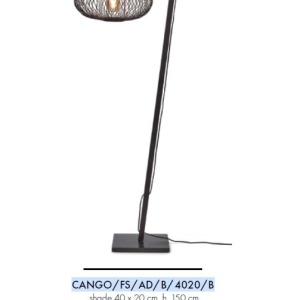 Lampadar eco din bambus Cango S bl/40x20 bl 178559 universul-luminii.ro