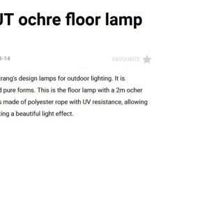 Lampadar exterior IP65 SAIGON OUT C100 ocru - Img 6