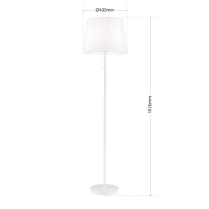 Lampadar/Lampa de podea design elegant LUDWIG alb - Img 9