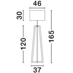 Lampadar, Lampa de podea design modern Artis 148269 universul-luminii.ro