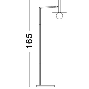 Lampadar/Lampa de podea design modern PIELO auriu 222699 universul-luminii.ro