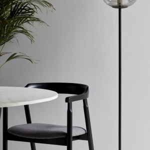 Lampadar, Lampa de podea design nordic Alton, negru/ fumuriu 2010514047 NL 190009 universul-luminii.ro