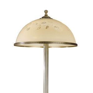 Lampadar / Lampa de podea din alama cu sticla decorata design italian 6208 101739 universul-luminii.ro