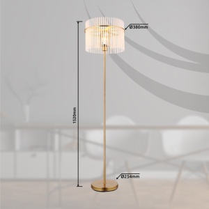Lampadar, Lampa de podea GORLEY auriu 235739 universul-luminii.ro