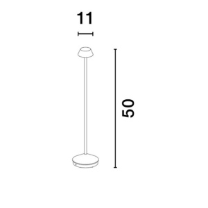 Lampadar/Lampa de podea LED de exterior IP65 ARION maro rustic 238459 universul-luminii.ro