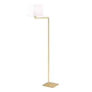 Lampadar/Lampa de podea pivotanta CARLTON alama/alb 576619 universul-luminii.ro