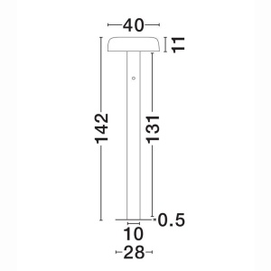 Lampadar LED 2700K NOELIA crem - Img 2