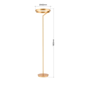 Lampadar LED circular iluminat sus si jos KOLK auriu periat - Img 5