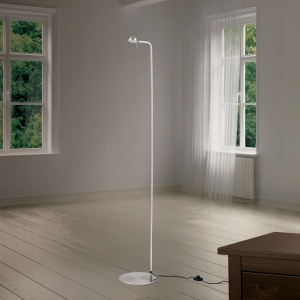Lampadar LED cu spot ajustabil STUDENT crom satin - Img 3