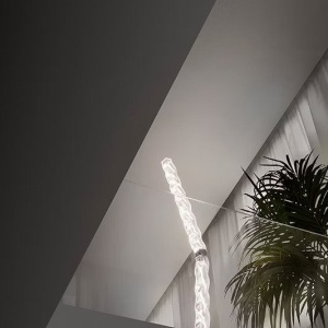 Lampadar LED design tehnico-decorativ realizat manual Hugo prisma - Img 7