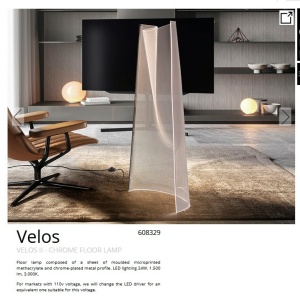 Lampadar LED design ultra-modern Velos crom - Img 5