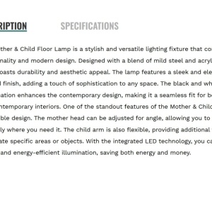 Lampadar LED/Lampa de podea design modern Mother / Child 223099 universul-luminii.ro