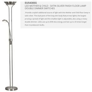 Lampadar LED / Lampa de podea moderna Floor Lamp EU5430SS SRT - Img 3