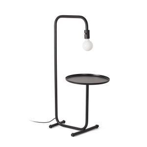 Lampadar minimalist design multifunctional GUEST Black 01046 80649 universul-luminii.ro
