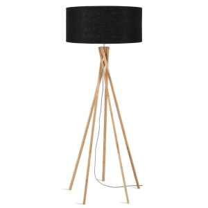 Lampadar realizat din materiale naturale, durabile si ecologice, KILIMANJARO/F negru