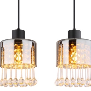 Lustra 4L design modern Hendry negru 135599 universul-luminii.ro