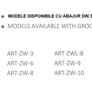 Lustra 8 brate moderna realizata manual Artu Ryfel 175069 universul-luminii.ro