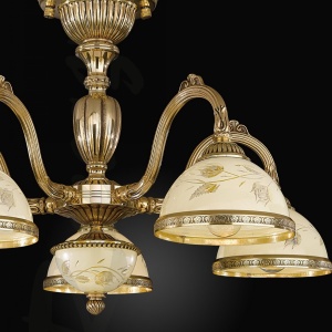 Lustra aplicata clasica cu 5 brate realizata manual 6308 204429 universul-luminii.ro