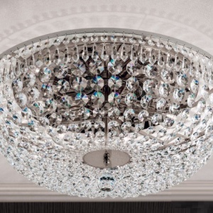 Lustra aplicata cristal Schöler design de lux Sheraton 55cm, chrome 96299 universul-luminii.ro