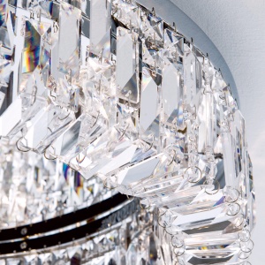 Lustra aplicata cristal Schöler design modern de lux Ring 75cm chrome plated 94979 universul-luminii.ro