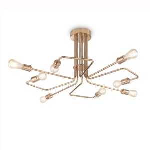 Lustra aplicata cu 8 brate, finisaj alama antic, TRIUMPH PL8 OTTONE