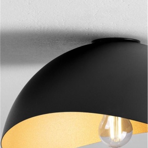 Lustra aplicata design decorativ OPSI negru/auriu D-30cm - Img 5