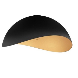 Lustra aplicata design decorativ OPSI negru/auriu D-50cm - Img 1