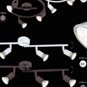 Lustra aplicata design modern 3 spoturi alba GU10 LED Olana / Oliwa 57381-3L GL 68729 universul-luminii.ro