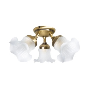 Lustra aplicata din alama design italian Glass Bell 3L