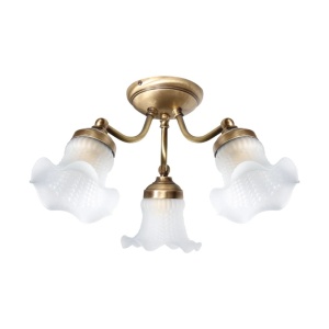 Lustra aplicata din alama design italian Glass Bell 3L