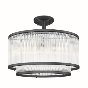 Lustra aplicata eleganta design modern SERGIO negru mat - Img 1