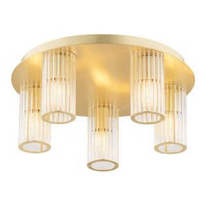 Lustra aplicata eleganta realizata din alama Hampton 5L 145139 universul-luminii.ro